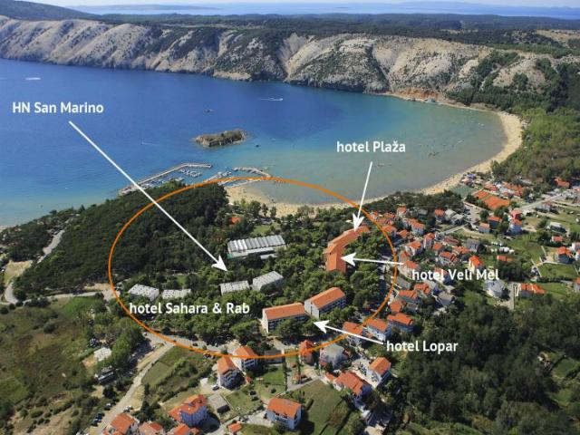 Family hoteli Lopar i Plaža (hotelsko naselje San Marino)